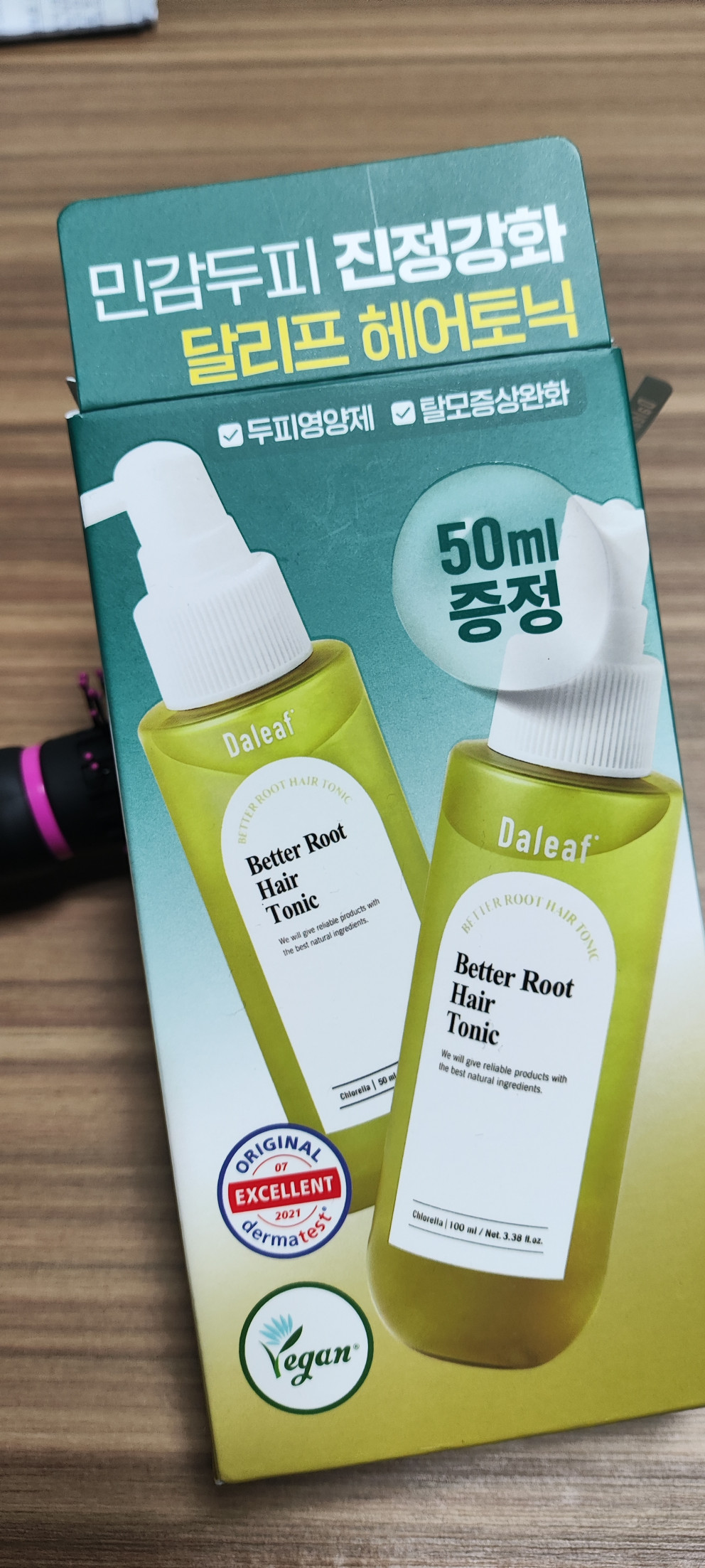 달리프 클로렐라 베러 루트 헤어토닉 리뷰 이미지