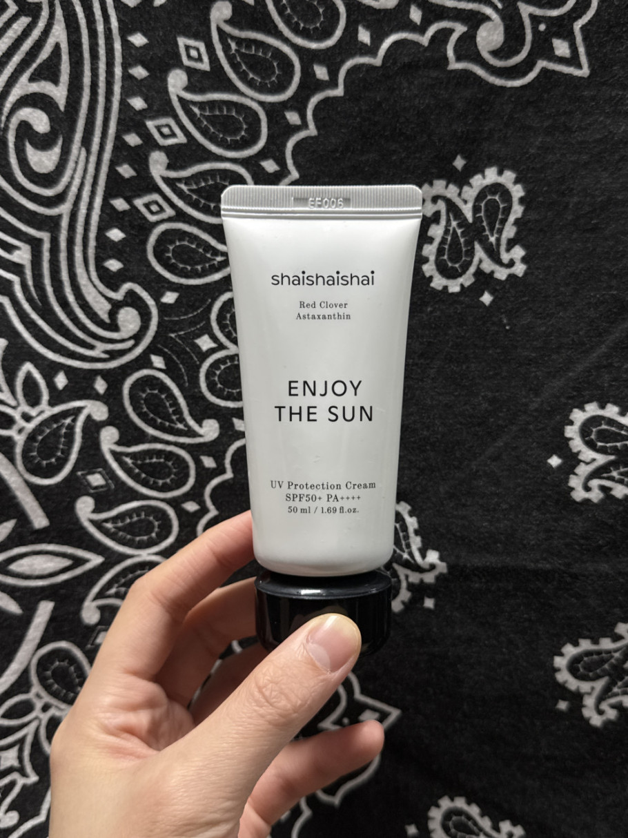 샤이샤이샤이 인조이 더 선 유브이 프로텍션 크림 SPF50+ PA++++ 리뷰 이미지