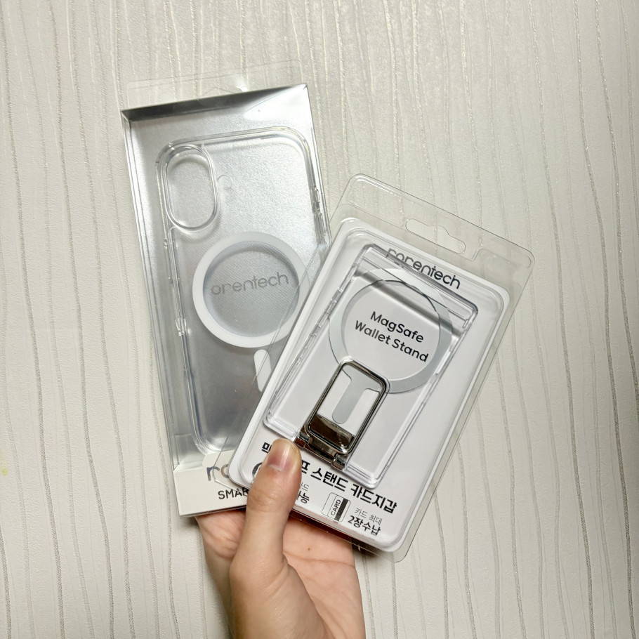 로랜텍 2장수납 맥카톡 맥세이프 카드지갑 케이스 스탠드 거치대 리뷰 썸네일 이미지