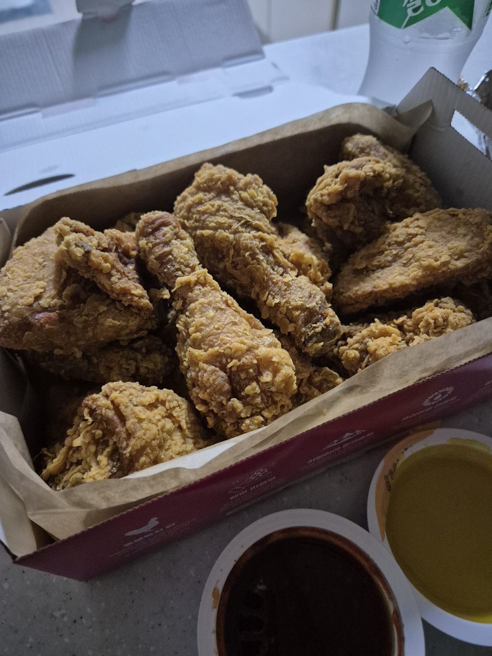 자담치킨 후라이드치킨 리뷰 이미지