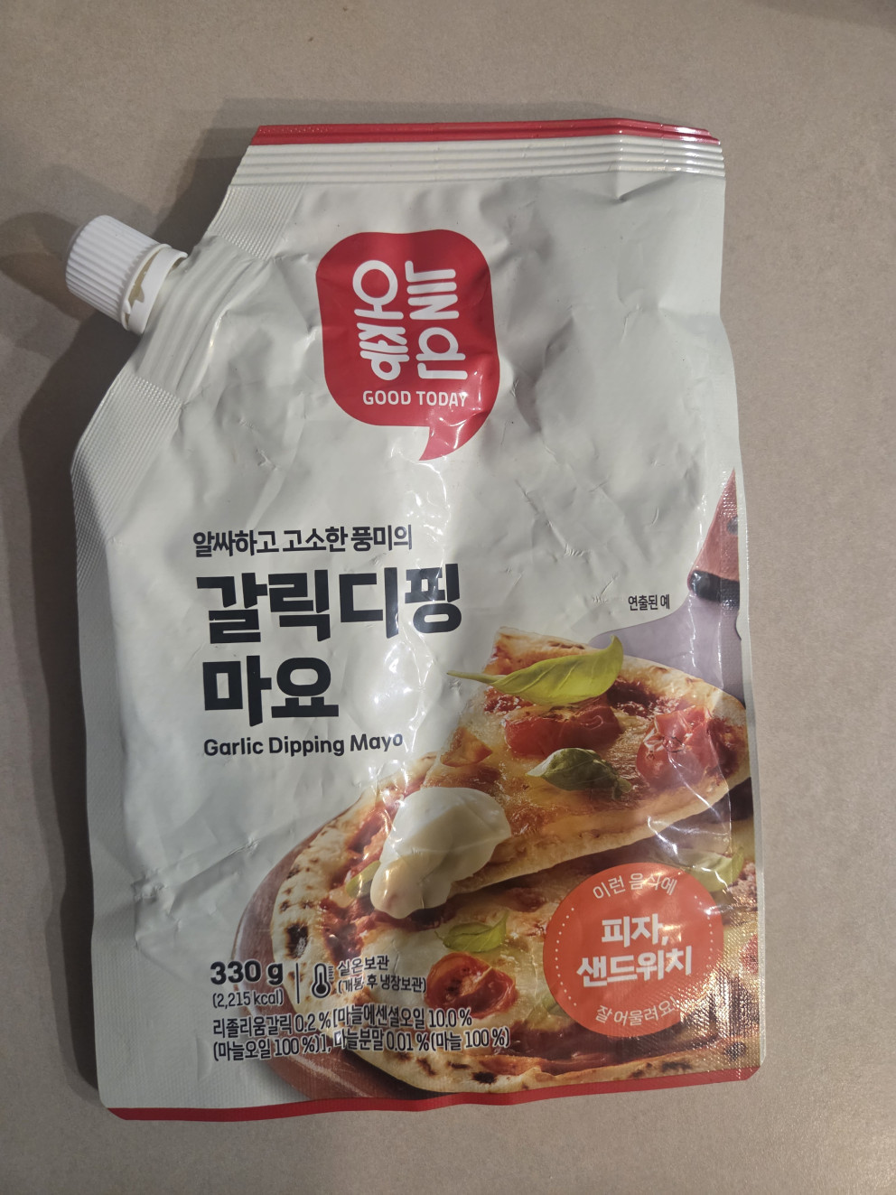 오늘좋은 갈릭디핑소스 리뷰 이미지