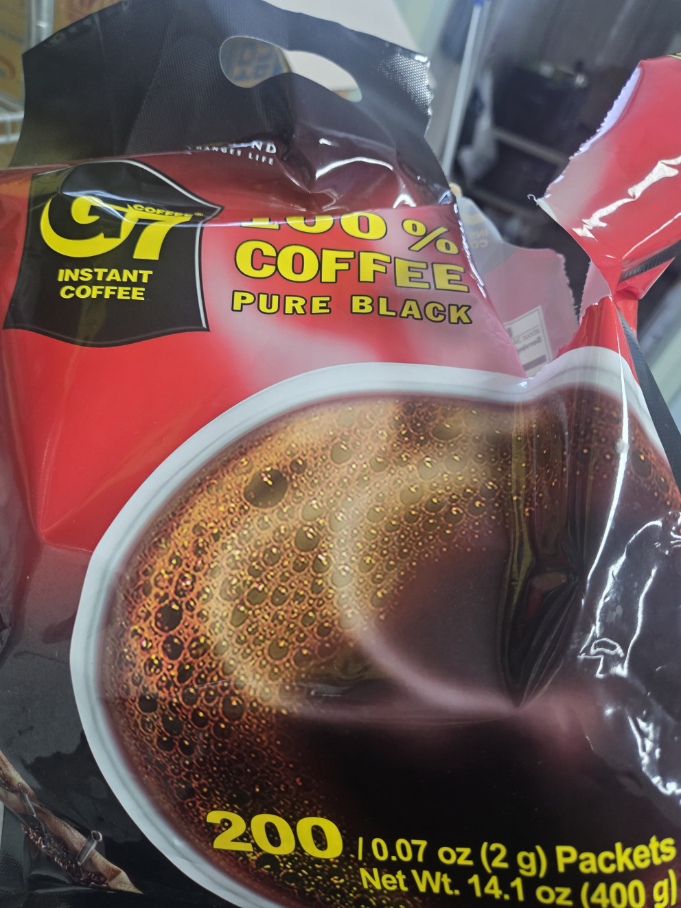 G7 퓨어 블랙인스턴트 커피 리뷰 이미지