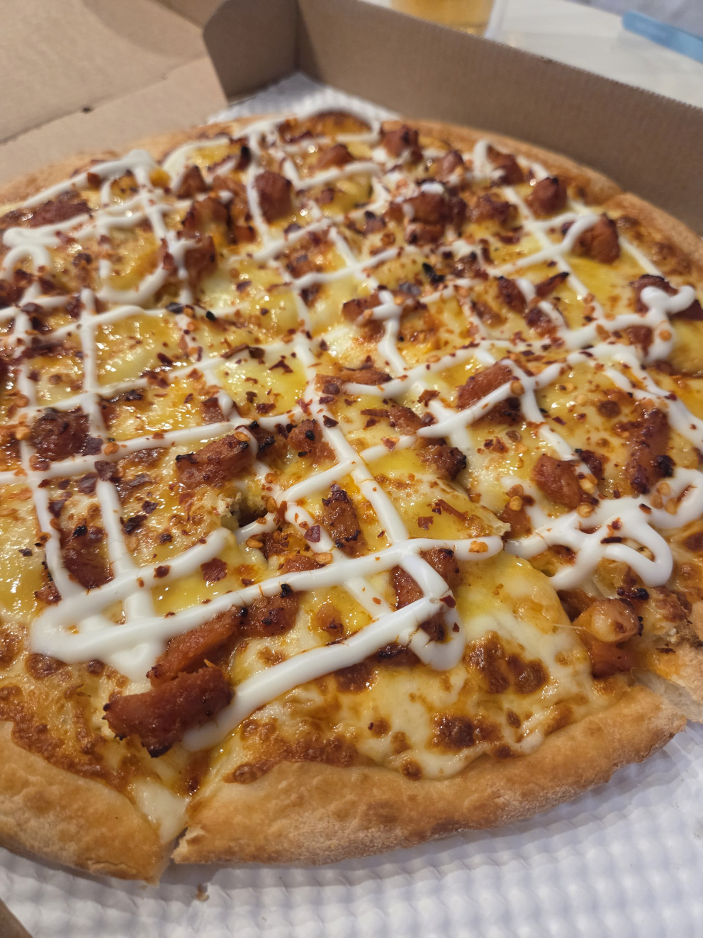 피자스쿨 고구마불닭피자 리뷰 이미지