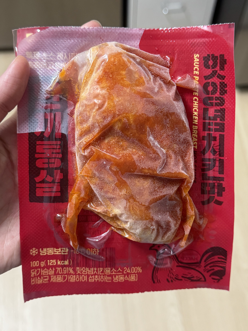 한끼통살 핫양념치킨맛 리뷰 이미지