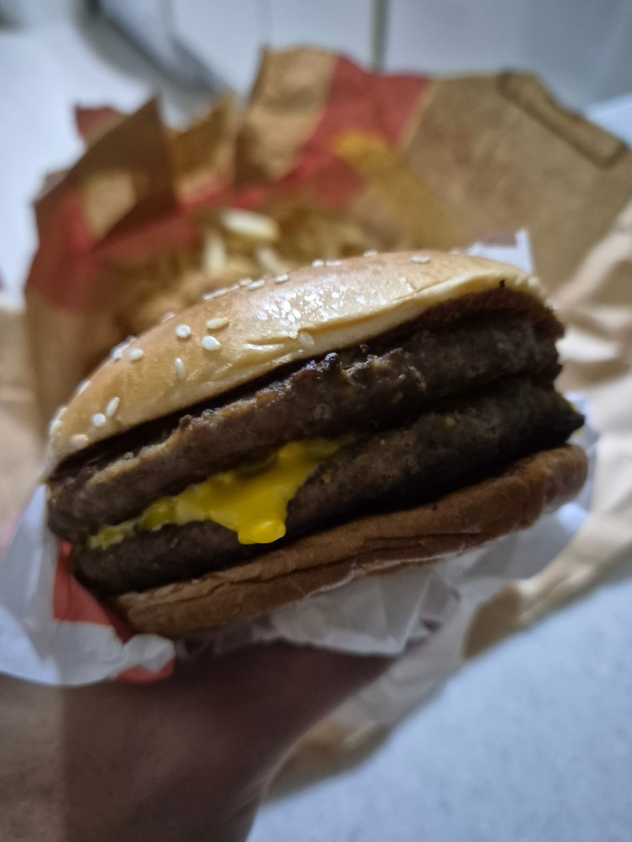 맥도날드 더블 쿼터파운더 치즈 세트 리뷰 이미지