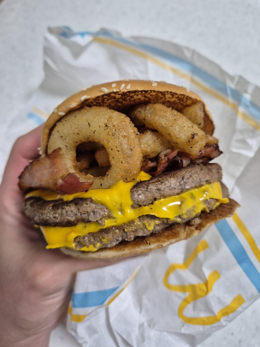 맥도날드 더블 쿼터파운더 치즈 BBQ 베이컨 세트 리뷰 이미지