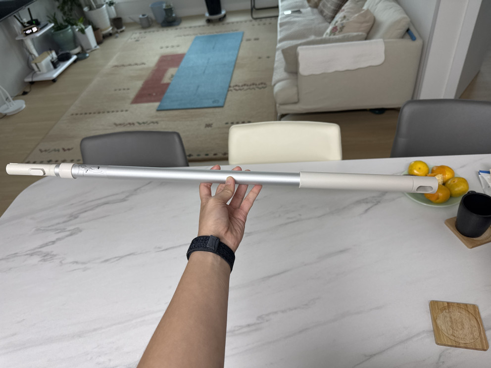 무인양품 헤드를 교체할 수 있는 신축식 폴 리뷰 이미지