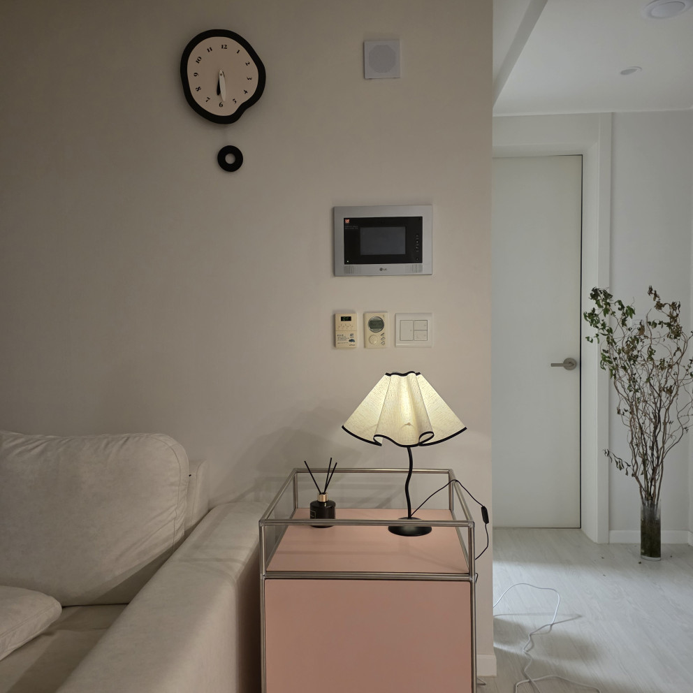 본디자인랩 치마 린넨 무드등 리뷰 이미지