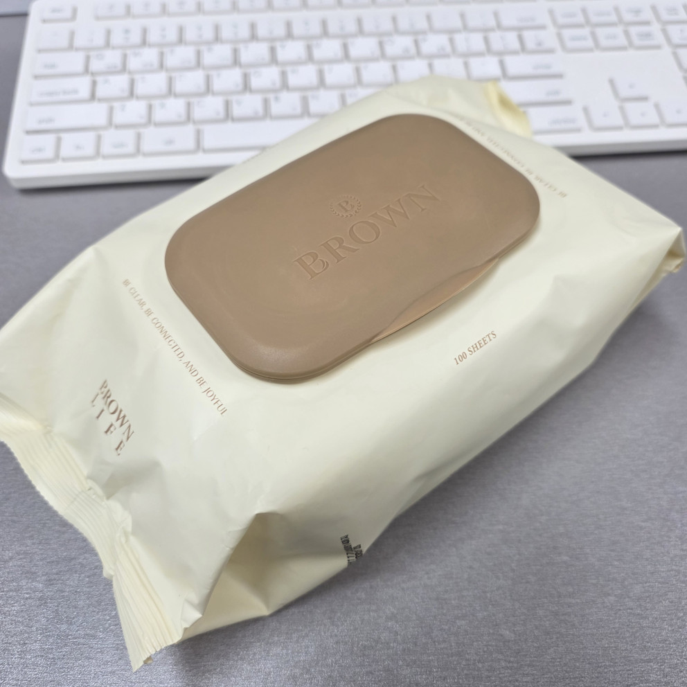 브라운라이프 물티슈 리뷰 이미지