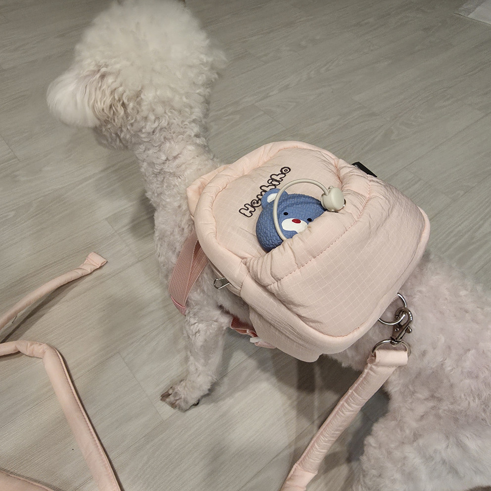 헤이하이호 강아지 하네스 가방 리뷰 이미지